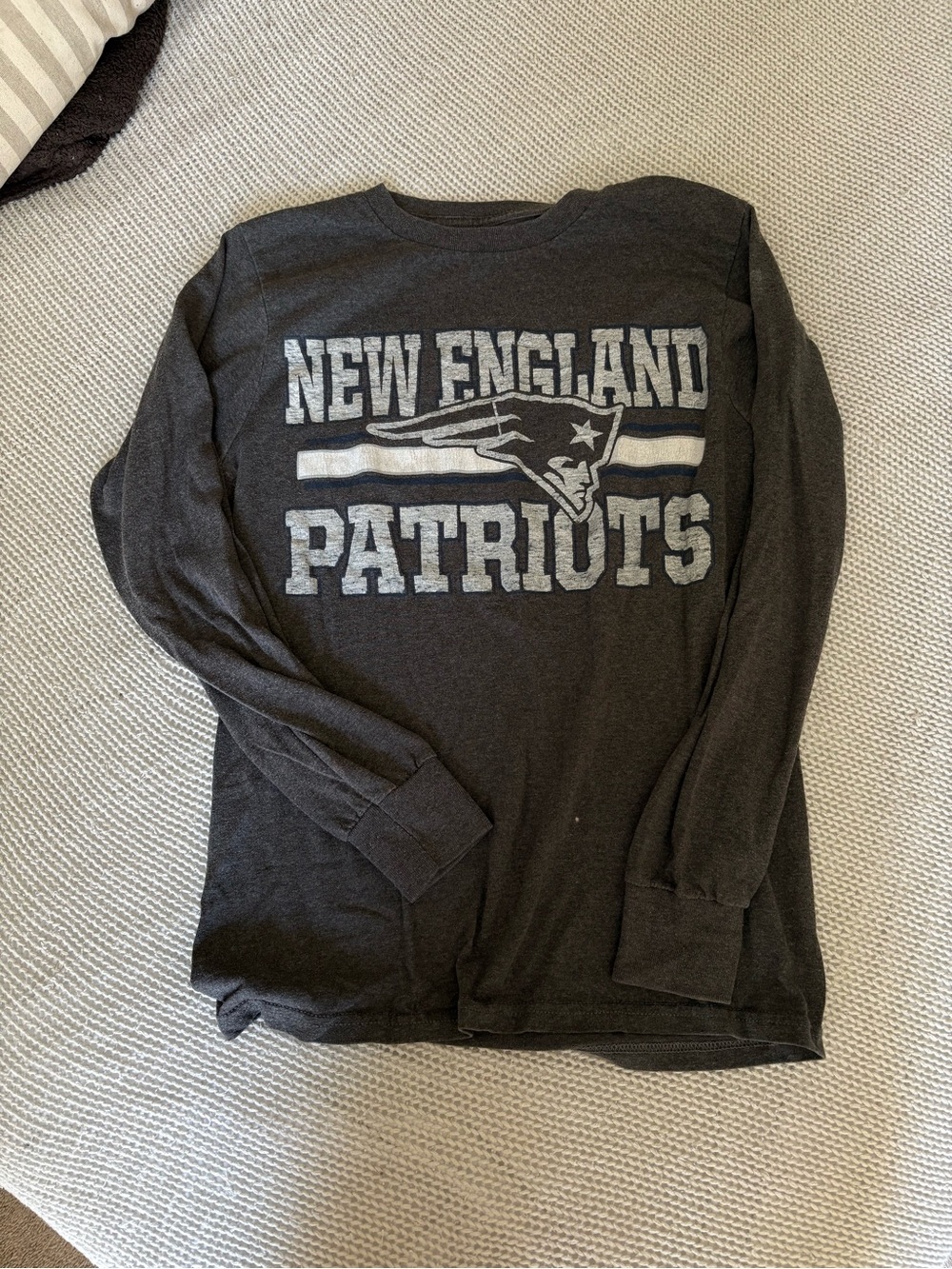 Team Apparel Heather Charcoal NFL Logo Tee - Dark Gray